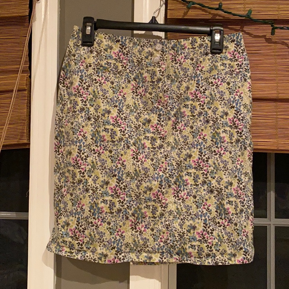 JJill straight chino mini skirt